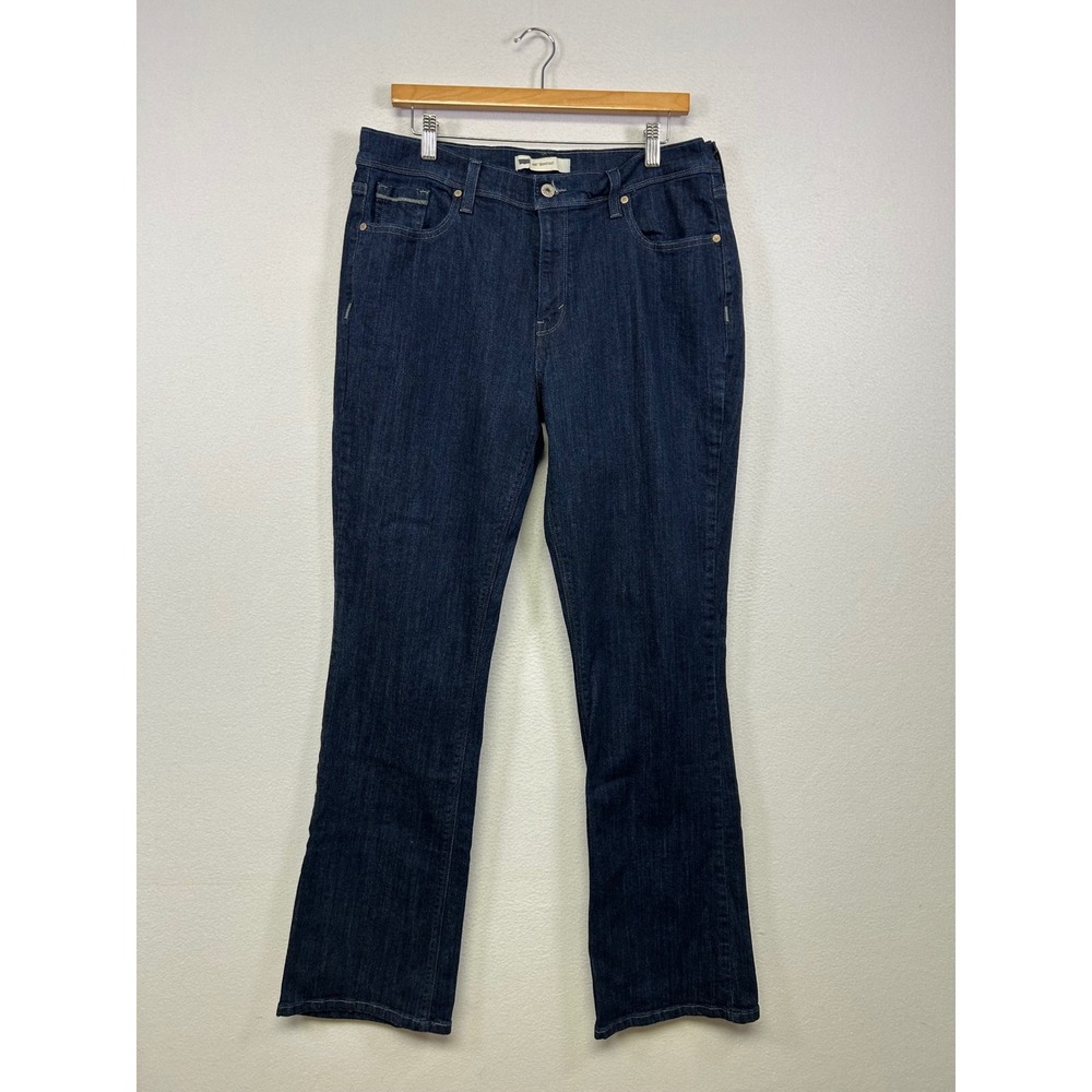 Western Americana Levi's Womens 14L Dark Wash 515 Bootcut Flap Pocket Jeans